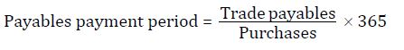 payable-days ratio